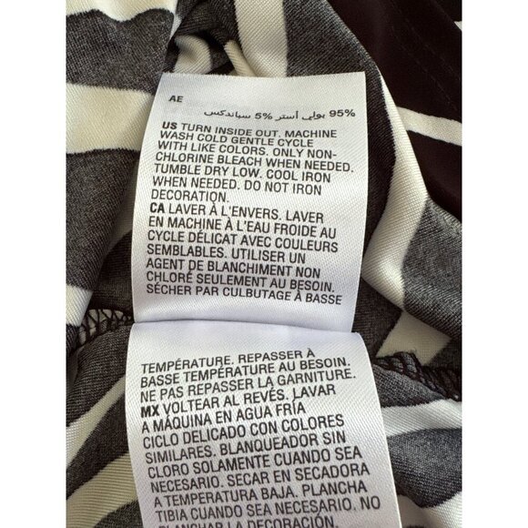 INC International Concepts Zebra Print Studded Top, Black White Women's Size XL - Picture 11 of 11